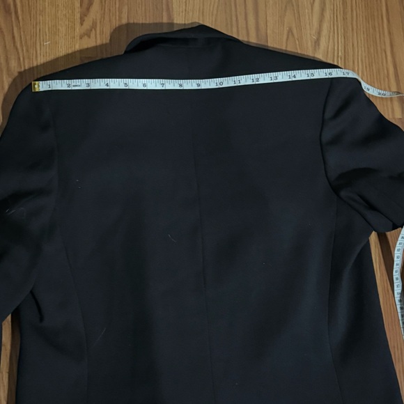 Anne Klein Vintage Union Tag Black Blazer Glitter Cuffs Size 12P Glam Old Money - Picture 8 of 11